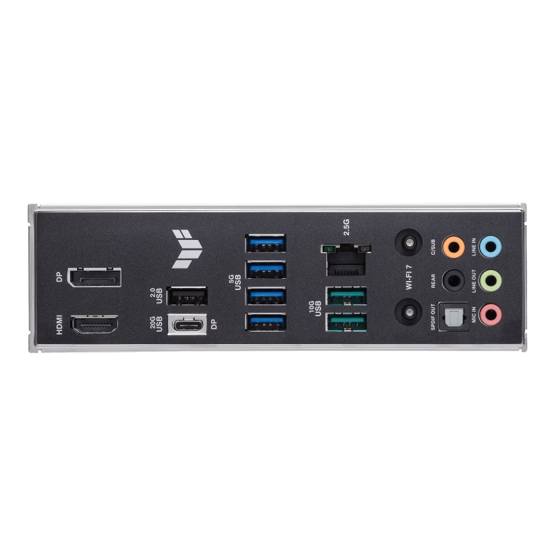 ASUS TUF GAMING B860M-PLUS WIFI (LGA 1851) mATX Motherboard, DDR5,PCIe 5.0, 3 x M.2 slots, Realtek 2.5Gb Ethernet, Wi-Fi 7 , DisplayPort, HDMI, USB 20Gbps Type-C | 90MB1JV0-M0EAY0 thumbnail 5