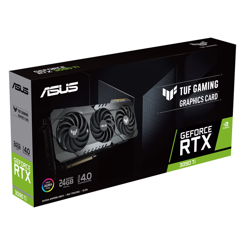 TUF Gaming GeForce RTX??? 3090 Ti 24GB GDDR6X Graphics Card,  384-bit, PCI 4.0,  ARGB, 1890 MHz,  Digital Max Resolution 7680 x 4320 | 90YV0HC1-M0NA00 thumbnail 2