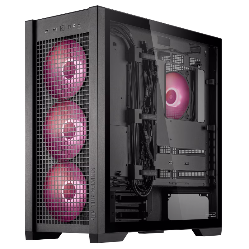 ASUS TUF  Workstation - Intel Core i9-14900KF 24 Cores 32 Threads, Nvidia RTX 4080 SUPER 16GB, 64GB DDR5 6000 MHz, 2TB SSD Gen 4 + 22TB HDD, 1000W  80 Plus Gold PSU, 360mm AIO Cooler, WiFi + BT image