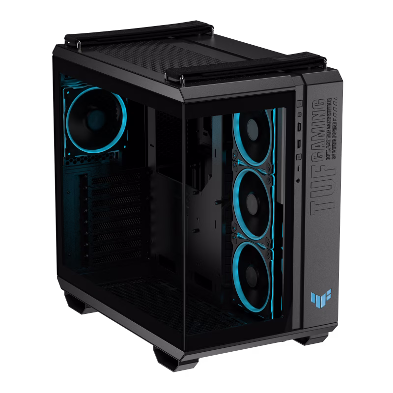 ASUS TUF Gaming GT502 Horizon ARGB ATX Mid-Tower Gaming Case, 4x ARGB Fans, Panoramic Design, Dual-Chamber, MoBo Support Upto ATX, Tool-Free Side Panels, USB 10 Gbps Type-C Front Panel, Black | 90DC0090-B19020 thumbnail 3