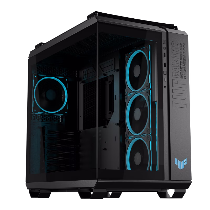 ASUS TUF Gaming GT502 Horizon ARGB ATX Mid-Tower Gaming Case, 4x ARGB Fans, Panoramic Design, Dual-Chamber, MoBo Support Upto ATX, Tool-Free Side Panels, USB 10 Gbps Type-C Front Panel, Black | 90DC0090-B19020 – Buy Online