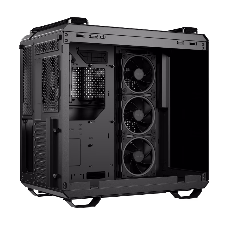 ASUS TUF Gaming GT502 Horizon ARGB ATX Mid-Tower Gaming Case, 4x ARGB Fans, Panoramic Design, Dual-Chamber, MoBo Support Upto ATX, Tool-Free Side Panels, USB 10 Gbps Type-C Front Panel, Black | 90DC0090-B19020 thumbnail 11