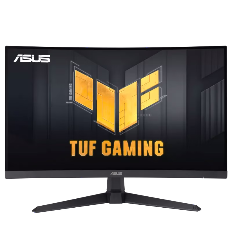 ASUS TUF Gaming VG27VQ3B 27 inch Full HD Curved Gaming Monitor, 180Hz, ELMB SYNC, FreeSync, 1ms response time, 90% DCI-P3, DisplayWidget Center | 90LM0A90-B01170 – Buy Online