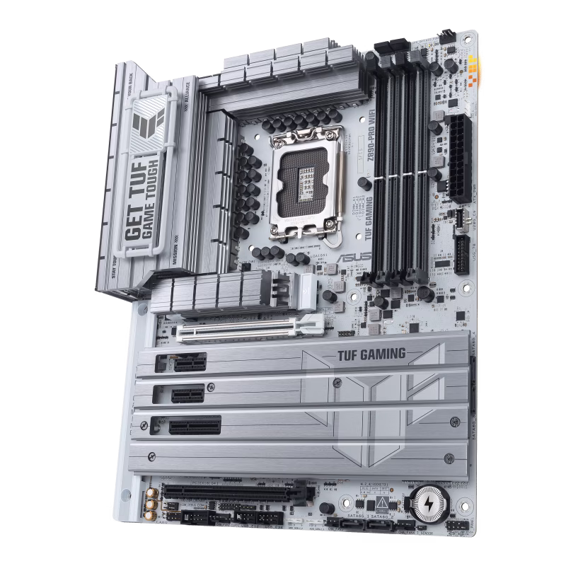 ASUS TUF GAMING Z890-PRO WIFI LGA1851 ATX Motherboard, Z890 Chipset, 4 x DIMM slots, max. 192GB, DDR5, 4 x M.2 slots and 4 x SATA 6Gb/s ports, PCIe 5.0, Wi-Fi 7 & BT | 90MB1IR0-M0EAY0 thumbnail 2