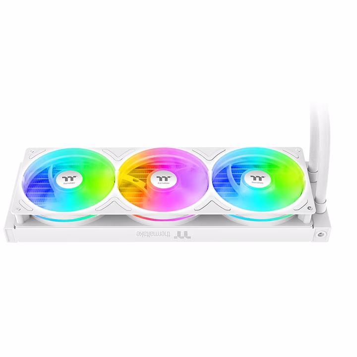 Thermaltake TH360 V3 ARGB Sync Snow Edition AIO Liquid CPU Cooler, 360mm Radiator, Infinity Mirror Pump, 2500 RPM High-Performance Fans, 375W TDP, White | CL-W468-PL12SW-A thumbnail 3