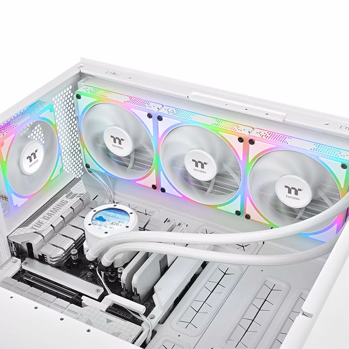 Thermaltake TOUGHFAN EX 120 ARGB Sync PC Cooling Fan - White (3-Fan Pack) | CL-F211-PL12SW-A thumbnail 2