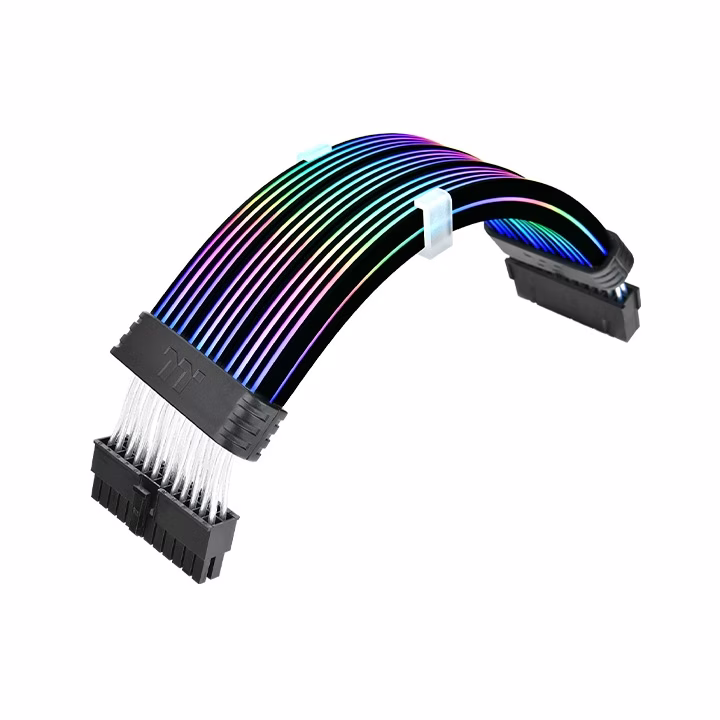 Thermaltake Tt Mod 24-pin ARGB Motherboard Cable, 60 LEDs, Transparent Illumination Tube, 5V ARGB Sync, Black Connectors | AC-081-CN1NAN-A1 – Buy Online