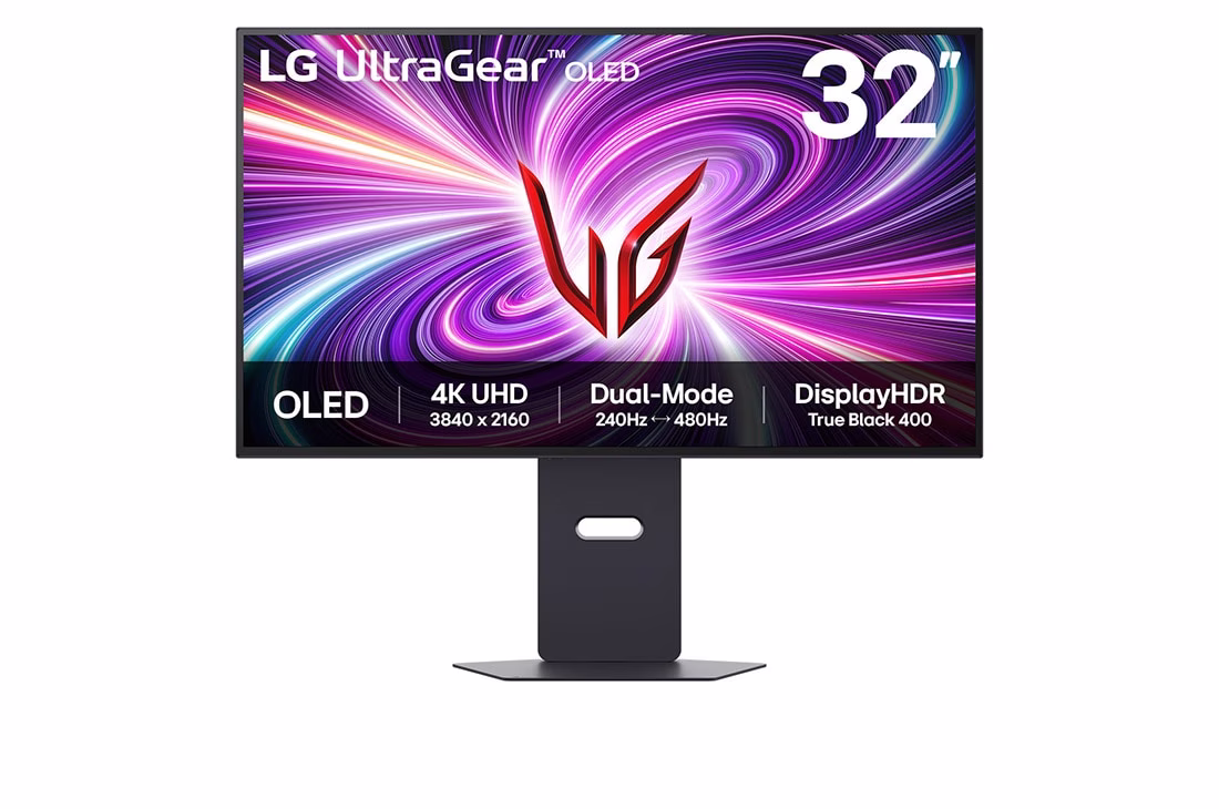 LG 32GS95UV-B 32'' UltraGear Dual-Mode OLED Gaming monitor, 32" 4K UHD (3840 x 2160) OLED, 0.03ms (GtG), (4K 240Hz & FHD 480Hz), DisplayHDR 400, 7Wx2 Speaker, (Pivot, Height, Tilt, Swivel) – Buy Online