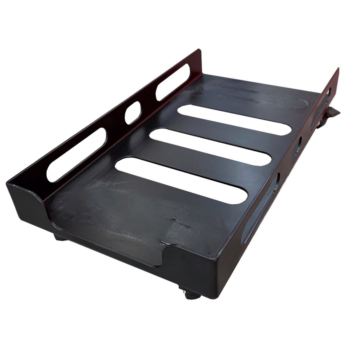 Heavy Duty (Cpu Holder) - Metal Rolling CPU Stand with Wheels, 100kg Weight Capacity, Heavy Duty Desktop Computer Tower Cart with Ventilation, Heavy Duty CPU Trolley with Castor Wheels Computer Floor Stand Trolley CPU Stand CPU Holder Trolley CPU Holder. thumbnail 3