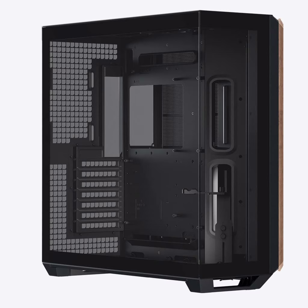 APNX V1 V1-W-BK-v1 ATX Mid Tower Black/Wood Computer Case, Upto ATX Motherboards, Upto 360mm Radiators, Vertical GPU Holder Kit, Adjustable Motherboard Displacement, Black  | V1-W-BK-v1 thumbnail 6
