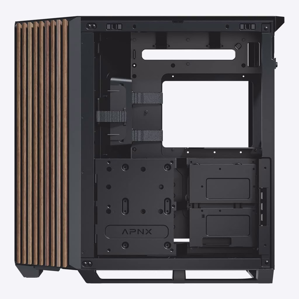 APNX V1 Wood Black Built Gaming PC, AMD 7800X3D Ryzen 7, TUF RTX4080-Super 16GB OC, 32GB (2x16GB) 6400MTs, 2TB 990 PRO, 1000W thumbnail 6