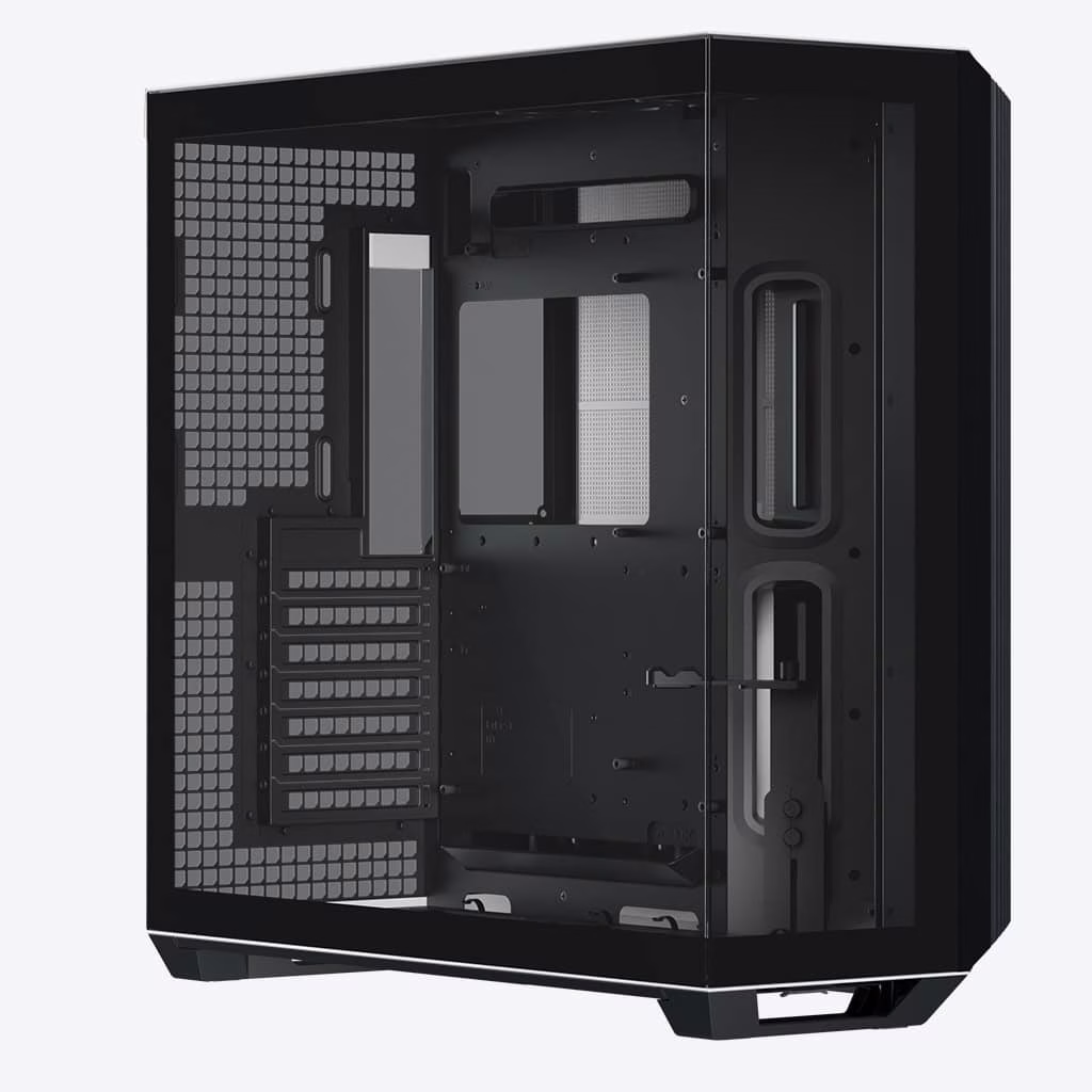 APNX V1 V1-BW-v1 ATX Mid Tower Glass Edition Computer Case, Upto ATX Motherboards, Upto 360mm Radiators, Vertical GPU Holder Kit, Adjustable Motherboard Displacement, Black & White | APCM-V10 1003.M1 thumbnail 2