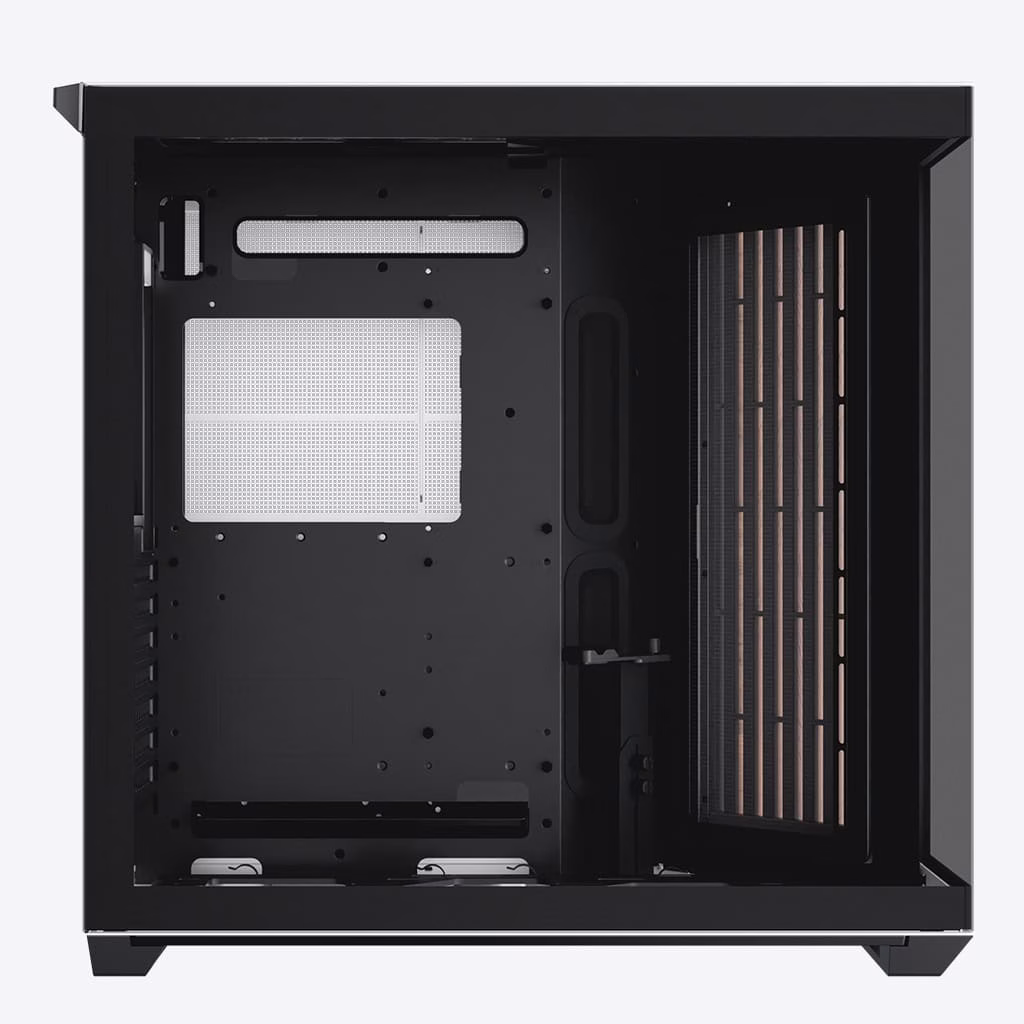 APNX V1-W-WT-V1 ATX Mid Tower Black-and-White/Wood Computer Case, Upto ATX Motherboards, Upto 360mm Radiators, Vertical GPU Holder Kit, Adjustable Motherboard Displacement | APCM-VI01103.M1 thumbnail 6