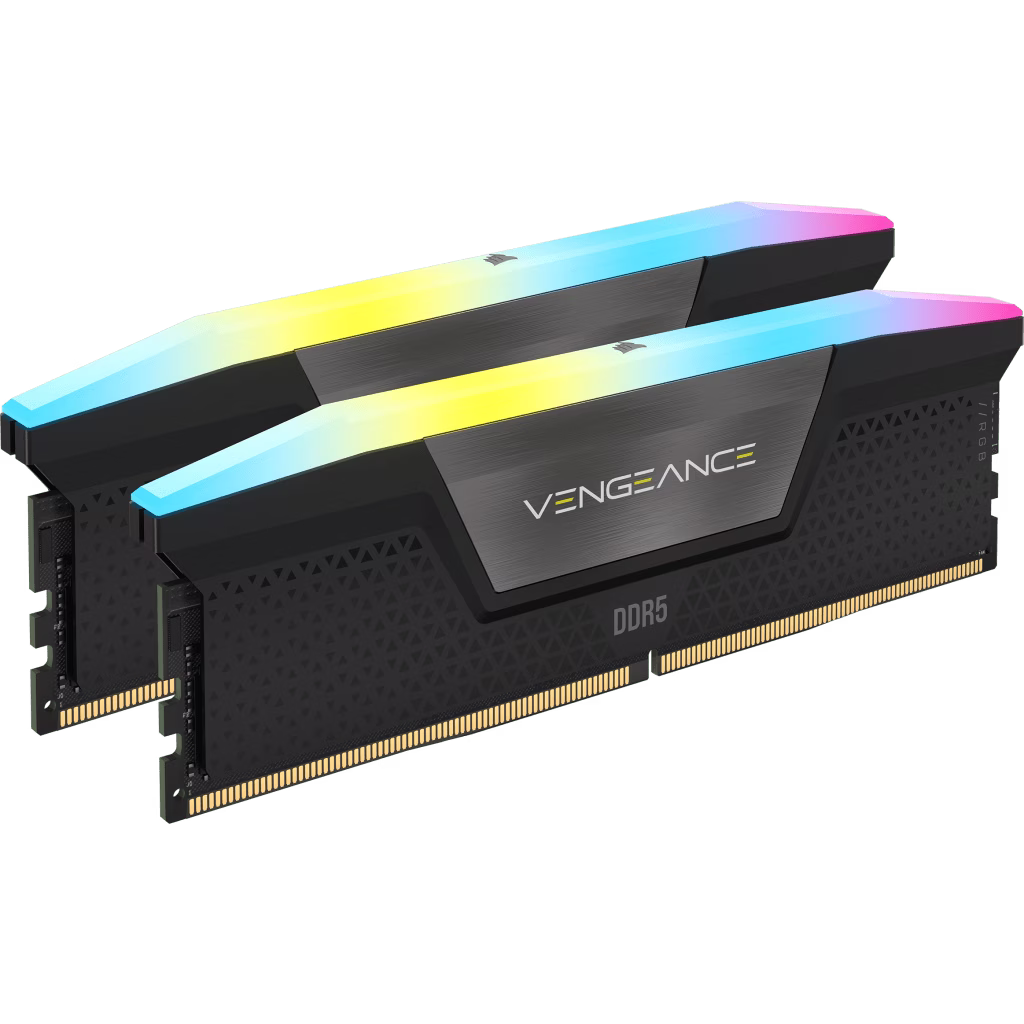 CORSAIR VENGEANCE RGB 32GB 2*16 DDR5 5600MHZ BLACK  CMH32GX5M2B5600C36K-224203979,840006600190 thumbnail 2