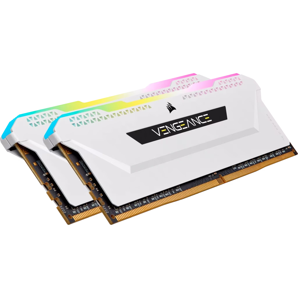 Corsair Vengeance RGB Pro SL 16GB (2 x 8GB) 288-Pin DDR4 SDRAM DDR4 3600 (PC4 28800) Intel XMP 2.0 Desktop Memory | CMH16GX4M2D3600C18W thumbnail 2