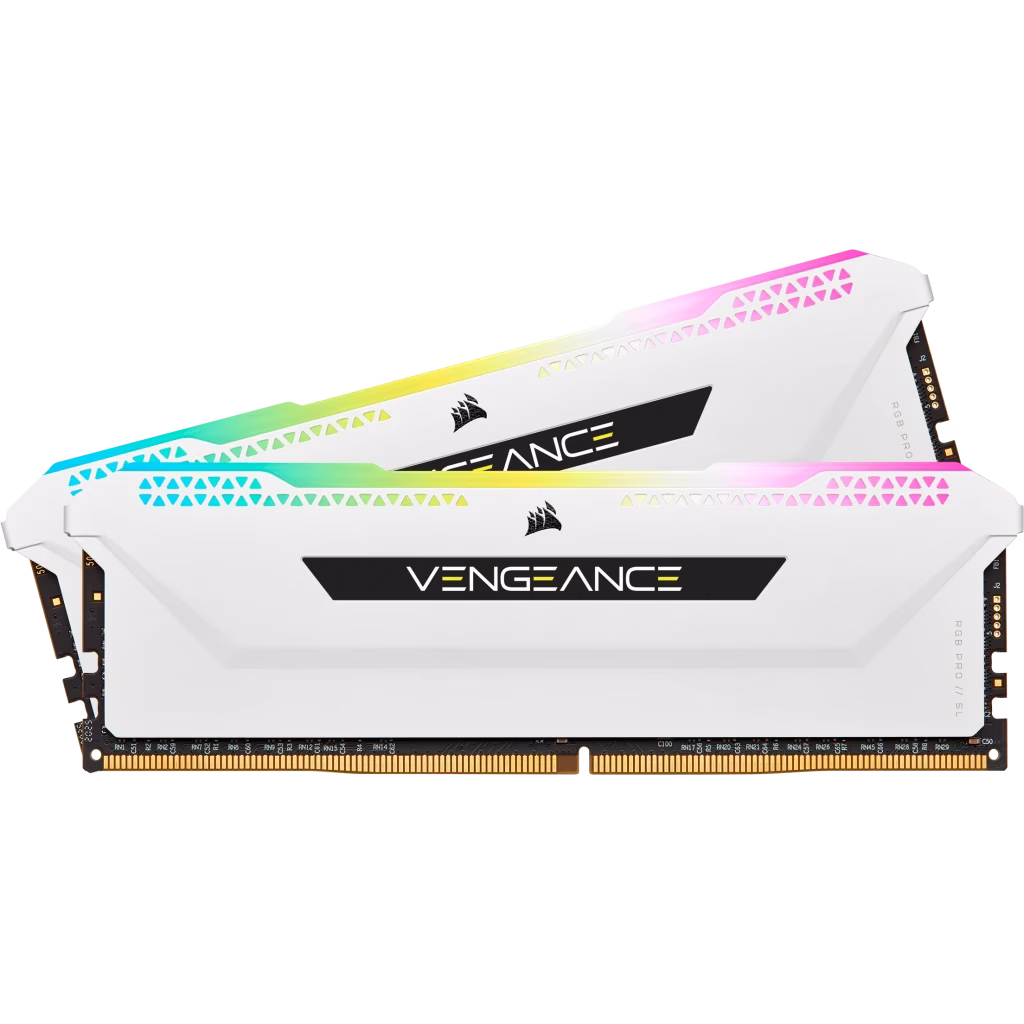 Corsair Vengeance RGB Pro SL 16GB (2 x 8GB) 288-Pin DDR4 SDRAM DDR4 3600 (PC4 28800) Intel XMP 2.0 Desktop Memory | CMH16GX4M2D3600C18W thumbnail 3