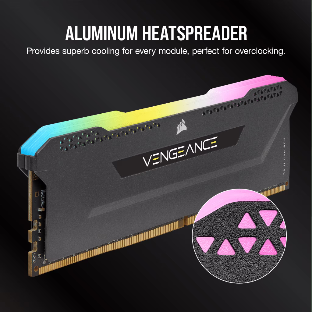CORSAIR Vengeance RGB Pro SL 16GB (2 x 8GB) 288-Pin DDR4 SDRAM DDR4 3600 (PC4 28800) Intel XMP 2.0 Desktop Memory | CMH16GX4M2D3600C18 thumbnail 3