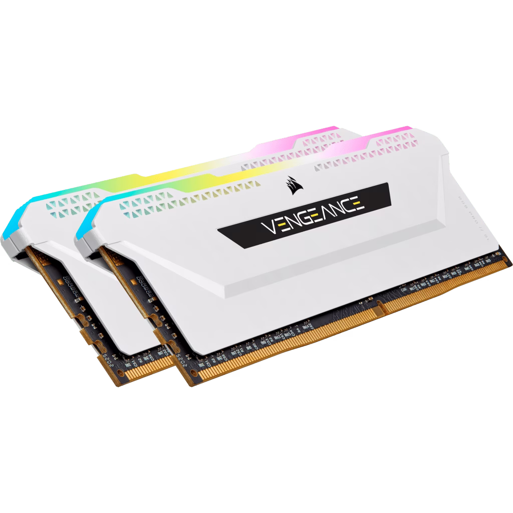 CORSAIR VENGEANCE RGB DDR5 5200 32GB(2*16)WHITE KIT CMH32GX5M2B5200C40W, thumbnail 3