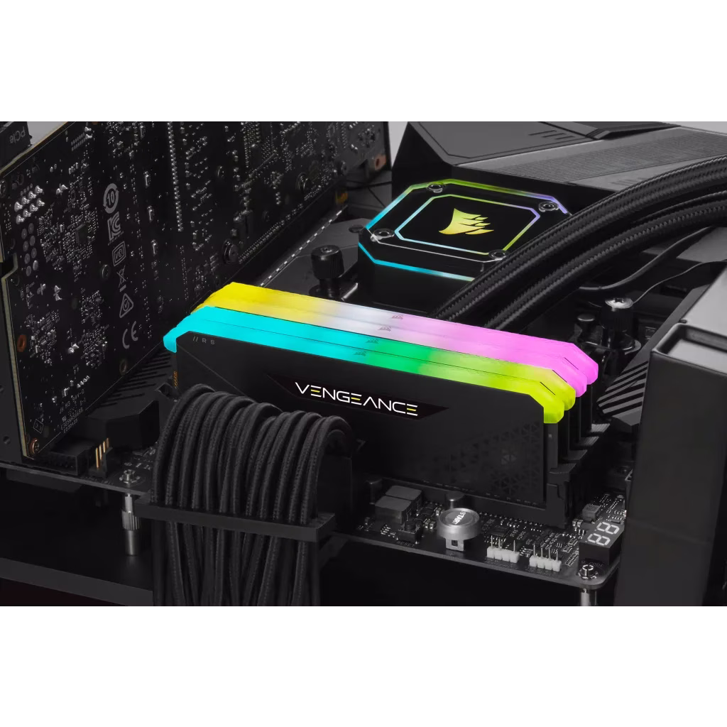Corsair Vengeance RGB RS 32GB (2 x 16GB) DDR4 Desktop Memory, DRAM, 3600MHz, C18 Memory Kit | CMG32GX4M2D3600C18 thumbnail 4