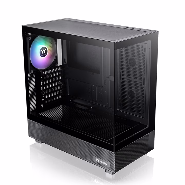 Thermaltake View 270 TG ARGB  Mid Tower E-ATX Case, Preinstalled 1 x CT140 ARGB Fans, 360MM Radiator Support, 2x Tempered Glass on Front and Side, Black | CA-1Y7-00M1WN-03 thumbnail 2