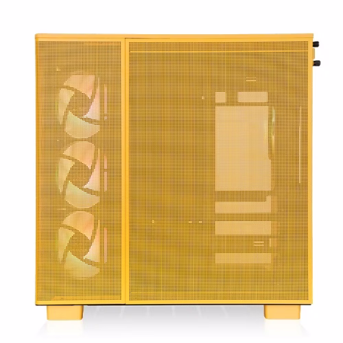 Thermaltake View 380 XL TG ARGB Bumblebee Mid Tower Case, 4x Pre-installed 120mm ARGB Fans, Supports Hidden-Connector Motherboard, 360mm Radiator, Yellow | CA-11E-00M4WN-00 thumbnail 3