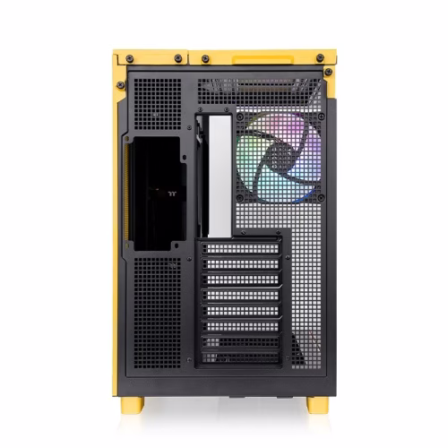 Thermaltake View 380 XL TG ARGB Bumblebee Mid Tower Case, 4x Pre-installed 120mm ARGB Fans, Supports Hidden-Connector Motherboard, 360mm Radiator, Yellow | CA-11E-00M4WN-00 thumbnail 5