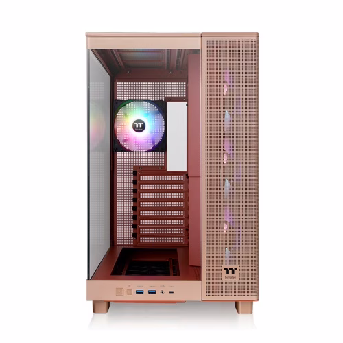 Thermaltake View 380 XL TG ARGB Gravel Sand Mid Tower Case, 4x Pre-installed 120mm ARGB Fans, Supports Hidden-Connector Motherboard, 360mm Radiator | CA-11E-00MGWN-00 thumbnail 5