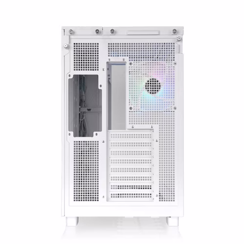 Thermaltake View 380 XL TG ARGB Snow Mid Tower Case, 4x Pre-installed 120mm ARGB Fans, Supports Hidden-Connector Motherboard, 360mm Radiator, White | CA-11E-00M6WN-00 thumbnail 2