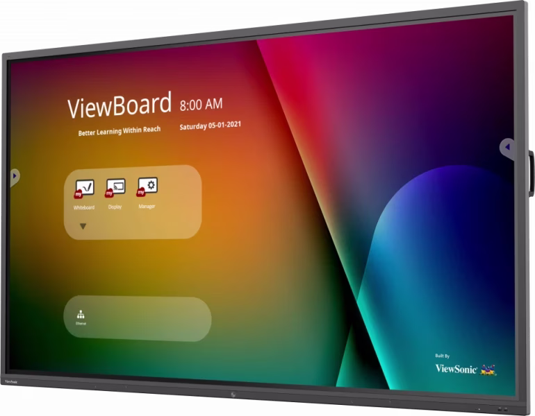 ViewSonic ViewBoard Interactive Display, 98" 4K TFT LCD Screen, 60Hz Refresh Rate, 8ms Response Time, Ultra Fine Touch Technology, 20-P Touch & 10-P Write, Free VESA Mount, Black | IFP9850-4 thumbnail 2