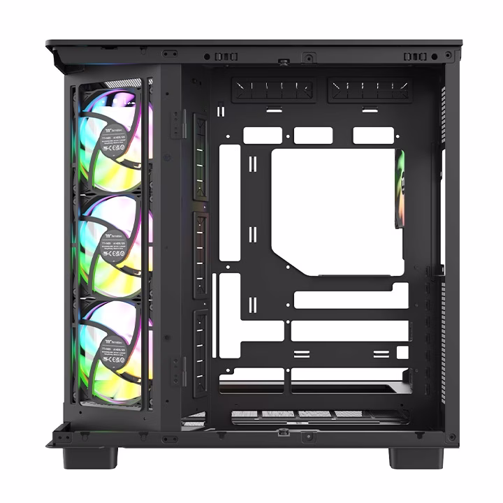 Thermaltake View 380 XL WS ARGB Black Mid-tower White ATX Case, Wood Edition, Dual-Chamber, Hidden-Connector Ready, 4x ARGB Lite Fans | CA-1Z2-00M1WN-WS thumbnail 5