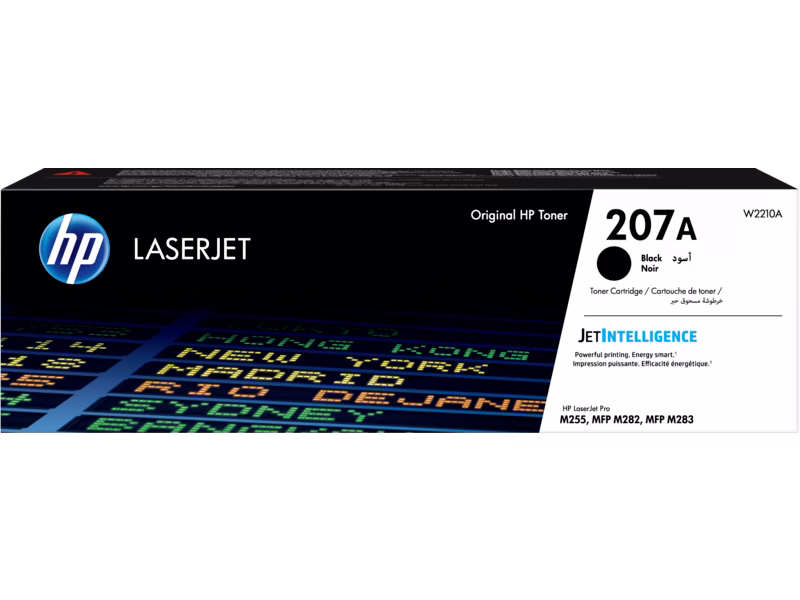 HP 207A Black Original LaserJet Toner Cartridge | W2210A image