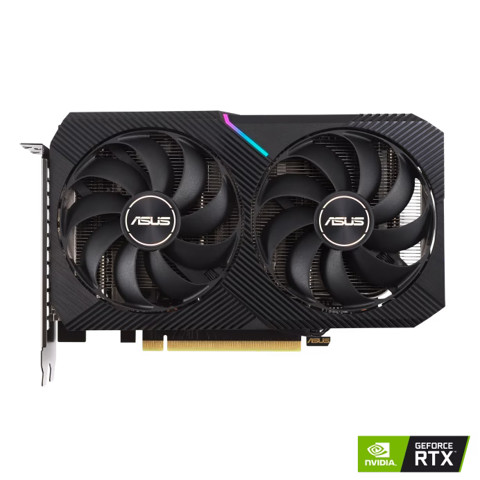 Asus Dual GeForce RTX 3050 OC Edition Graphics Card, 8GB GDDR6 128 Bit Memory, PCI Express 4.0 Bus, 2560 Cuda Cores, 14 Gbps, 2 Slot, 1852 MHz Engine Clock, OpenGL 4.6 | 90YV0HH0-M0NA00 thumbnail 3