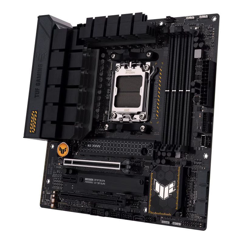 ASUS TUF GAMING B650M-PLUS Micro-ATX AMD Motherboard, AM5 Socket, AMD B650 Chipset, 4x 2-Channel DDR5 128GB Max, 2x M.2, 1x PCIe 4.0/3.0 x16, 4x SATA 6Gb/s, 1xHDMI/1xDP | 90MB1BG0-M0EAY0 thumbnail 5