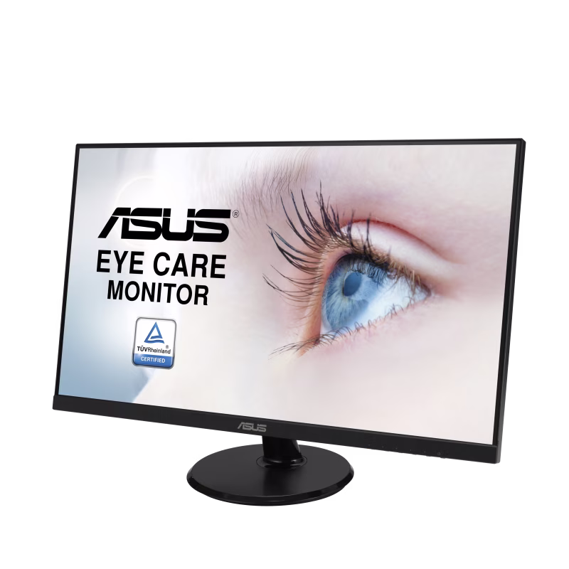 ASUS VA27DQ Eye Care Monitor ??? 27 inch, FHD (Full HD 1920 x 1080), IPS, Frameless, 75Hz, Adaptive-Sync/FreeSync???, DisplayPort, HDMI, Eye Care, Low Blue Light, Flicker Free, Wall Mountable thumbnail 2