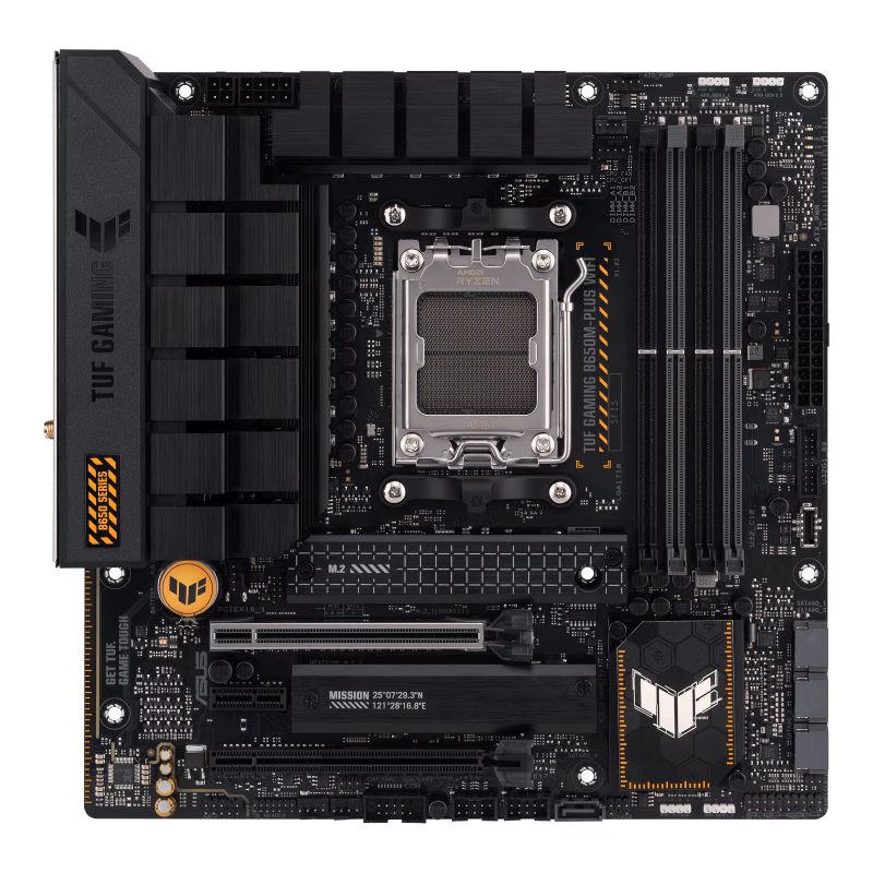 ASUS TUF Gaming B650M-Plus Wifi DDR5 Micro ATX Motherboard, AMD Socket AM5, B650 Chipset, 2.5Gb Ethernet, Bluetooth, WiFi 6E 5GHz, Max 128GB 4xDIMM Memory, PCIe 4.0x16, 2xM.2 Slot | 90MB1BF0-M0EAY0 thumbnail 6