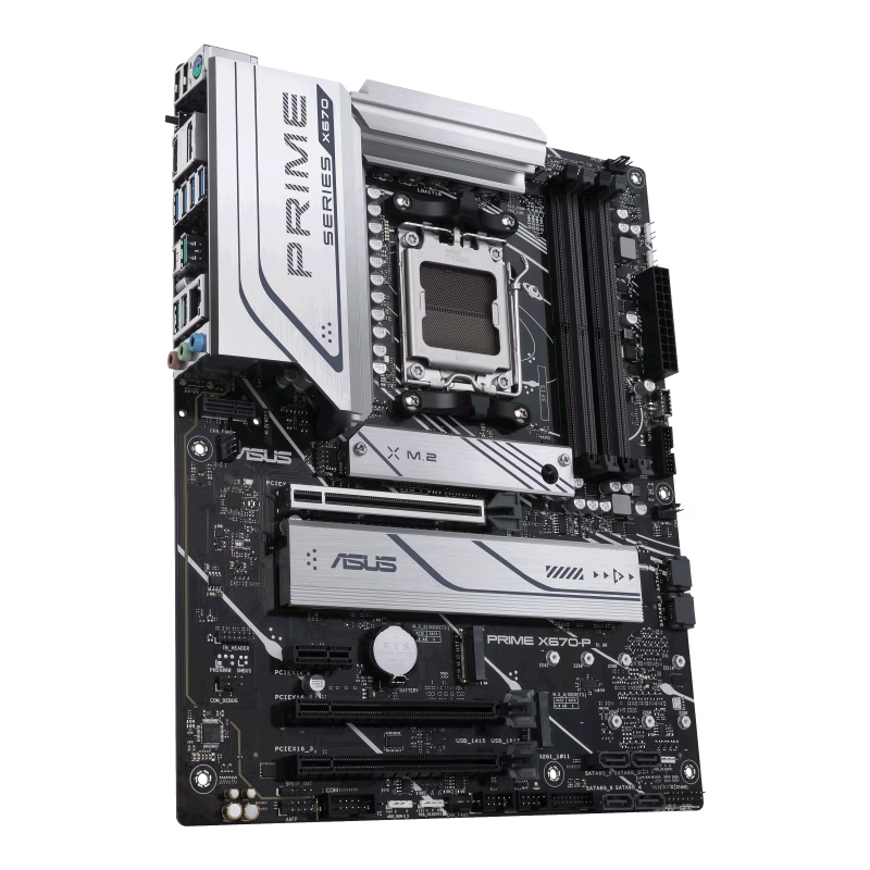 Asus Prime X670-P ATX DDR5 Motherboard, AMD Socket AM5, X670 Chipset, 4x DIMM Max 128GB Memory, Realtek 2.5Gb Ethernet, V-M.2 Slot Only, PCIe 4.0 x16 Slot, M.2 | 90MB1BU0-M0EAY0 thumbnail 6