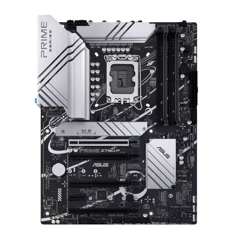 ASUS Prime Z790-P-CSM, Intel Z790 LGA 1700 ATX motherboard with PCIe 5.0, three M.2 slots, 14+1 DrMOS, DDR5, Realtek 2.5 Gb LAN, HDMI, DP, USB 3.2 Gen 2x2 Type-C, front USB 3.2 Gen 2 Type-C, Thunderbolt (USB4) support, Arua Sync | 90MB1CK0-M0EAYC thumbnail 9