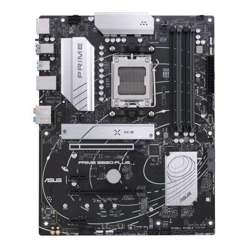 ASUS PRIME B650-PLUS ATX Motherboard, AM5 Socket, AMD B650 Chipset, 4 x 2-Channel DDR5 128GB Max, Realtek 2.5Gb Ethernet, USB 3.2/2.0, 4x SATA, 2x M.2, 1x PCIe 4.0 x16, 1x HDMI/DP | 90MB1BS0-M0EAY0 thumbnail 7