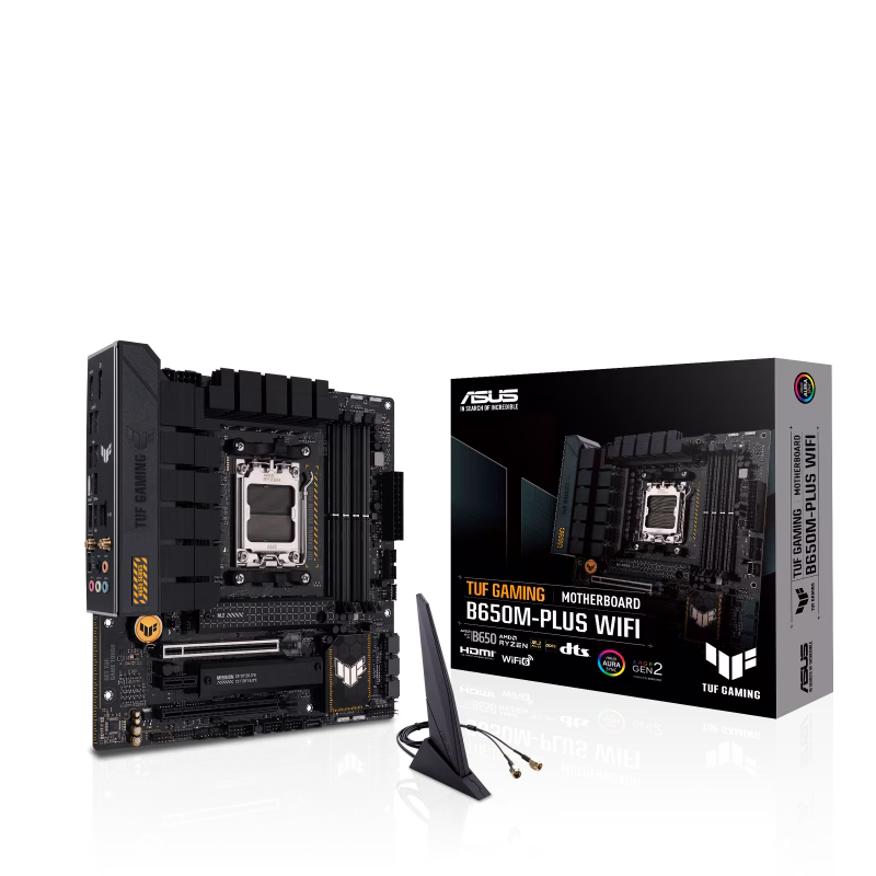 ASUS TUF Gaming B650M-Plus Wifi DDR5 Micro ATX Motherboard, AMD Socket AM5, B650 Chipset, 2.5Gb Ethernet, Bluetooth, WiFi 6E 5GHz, Max 128GB 4xDIMM Memory, PCIe 4.0x16, 2xM.2 Slot | 90MB1BF0-M0EAY0 thumbnail 10