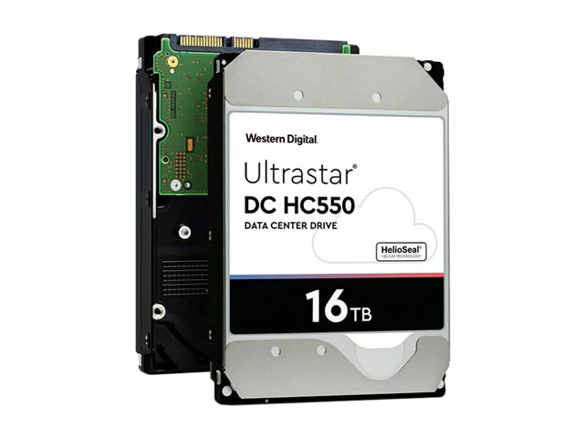 WD Ultrastar DC HC550 16TB Hard Drive, 3.5" Internal 512MB SATA 7200 RPM 512E SE NP3 DC HC550 0F38462 | WUH721816ALE6L4 thumbnail 2