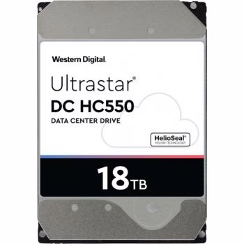 Western Digital 18TB ??? Ultrastar (HGST) HC550 SATA 6Gb/s, 7200RPM SATA-6Gb/S, 512MB Buffer, 512e Se 3.5inch Helium Platform Hard Drive | 0F38459 / WUH721818ALE6L4 image