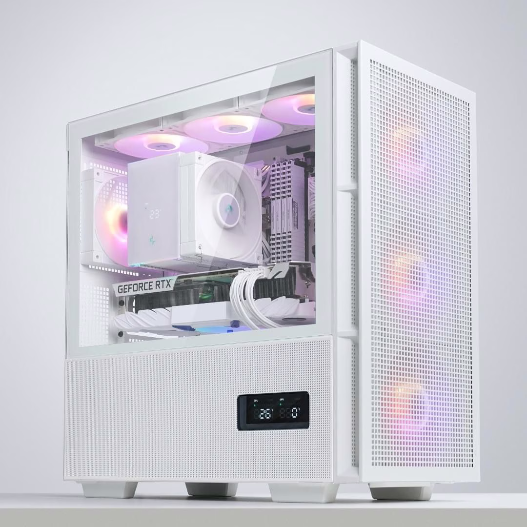 Revolution AMD Gaming PC - AMD Ryzen 7 9700X 8 Cores 16 Threads, NVIDIA RTX 4080 SUPER 16GB, 32GB DDR5 RAM 6000MHz EXPO , 1TB SSD Gen 4, 850W 80 PLUS Gold PSU WHITE , AIR cooler,??Wi-Fi??+??BT image