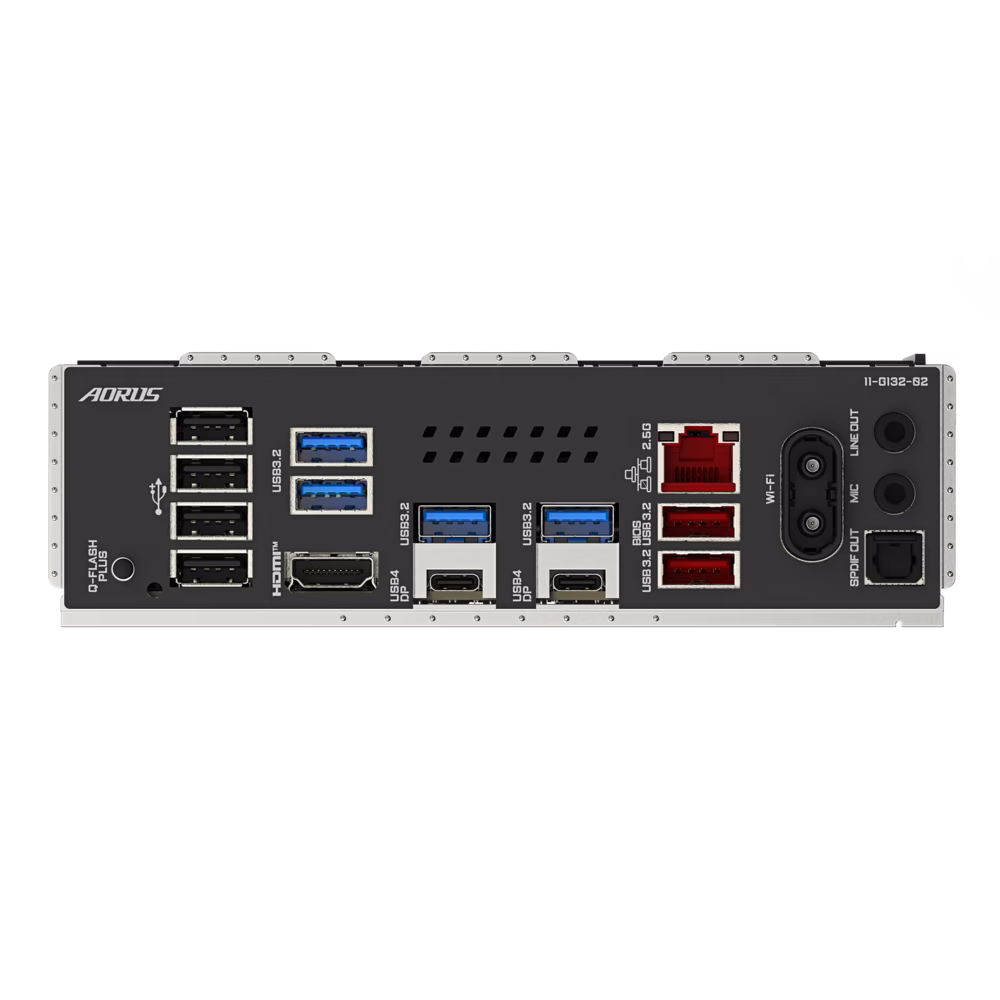 Gigabyte X870E AORUS ELITE WIFI7 AM5 ATX Motherboard, 4x DIMMs with AMD EXPO, 4x M.2 slots, 3x PCIe 5.0 x4, 2.5GbE LAN & Wi-Fi 7, Dual USB4 Type-C with DP-Alt, HDMI | X870E AORUS ELITE WIFI7 thumbnail 9