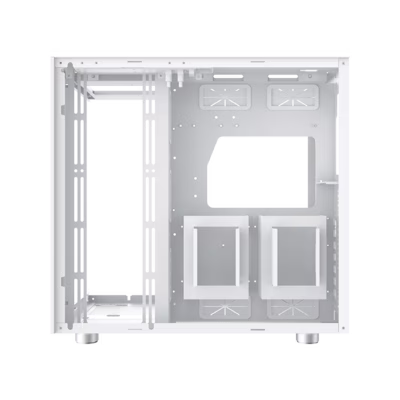 Xigmatek Aqua Ultra Arctic Super Tower Case, 0.8mm SPCC Thickness Material, Up to 360mm Radiator & 10*Fans Support, 3*Tempered Glass Panel Design, Screwless & Tool-less Design, White | EN40689 – Buy Online