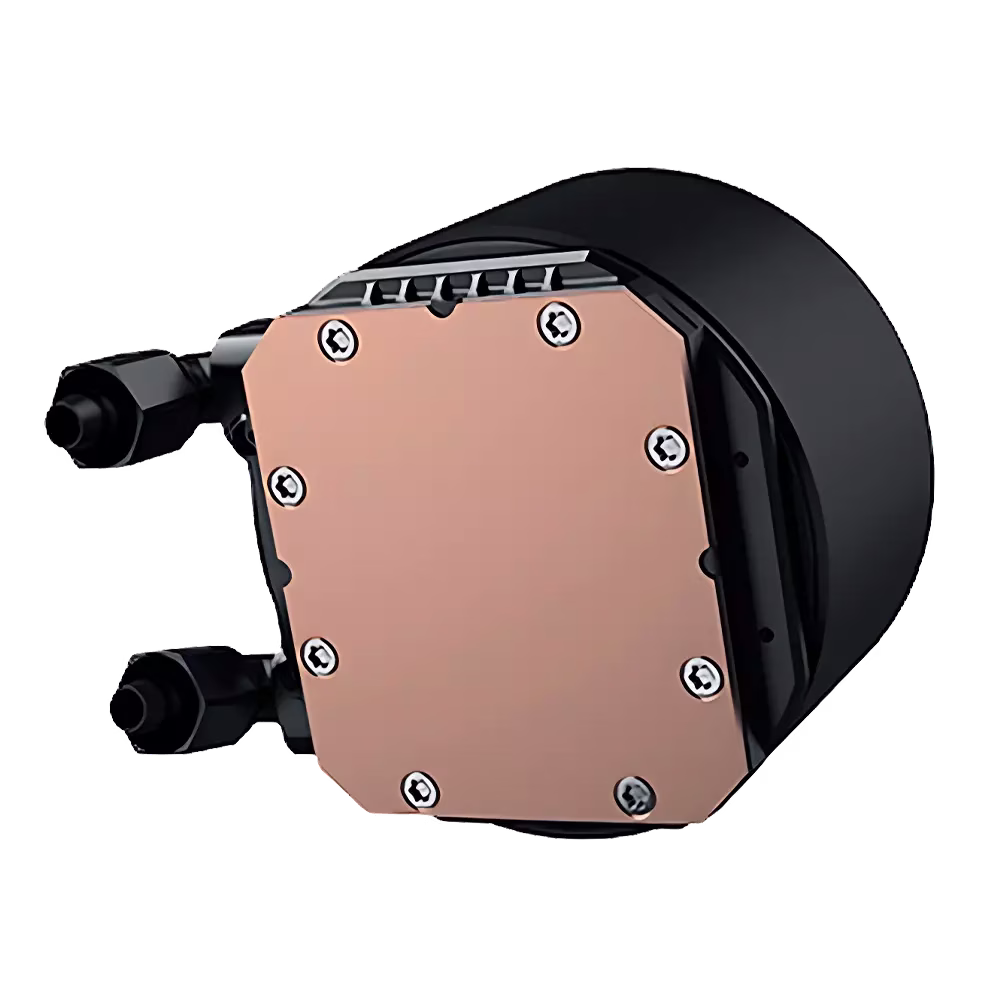 Xigmatek FROZR-O 240 AIO CPU Liquid Cooler, OLED Display Pump Head, 2x120mm  800-1800RPM ??10% ARGB Fan, Reinforced Metal Backplate, 1800 Rpm, 12 VDC | EN46560 image