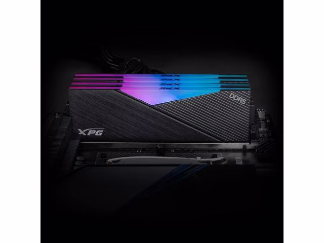 ADATA XPG LANCER DDR5 RGB 5200MHz 32GB (2x16GB) CL38-38-38 UDIMM 288-Pins Desktop SDRAM Memory RAM Kit | AX5U5200C3816G-DCLARBK thumbnail 5