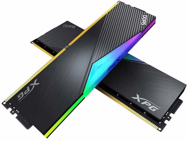 ADATA XPG LANCER DDR5 RGB 5200MHz 32GB (2x16GB) CL38-38-38 UDIMM 288-Pins Desktop SDRAM Memory RAM Kit | AX5U5200C3816G-DCLARBK thumbnail 2