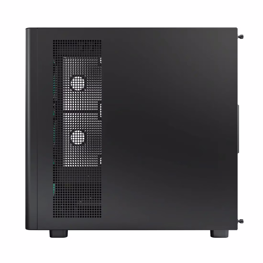 Montech XR Wood Mid Tower Case, American Walnut wood plates, MB Support Upto ATX, 4x Pre-installed GF120 ARGB PWM Fan, Supports 360mm AIO Cooler, USB 3.0, USB Type-C,  Black | XR Wood thumbnail 4