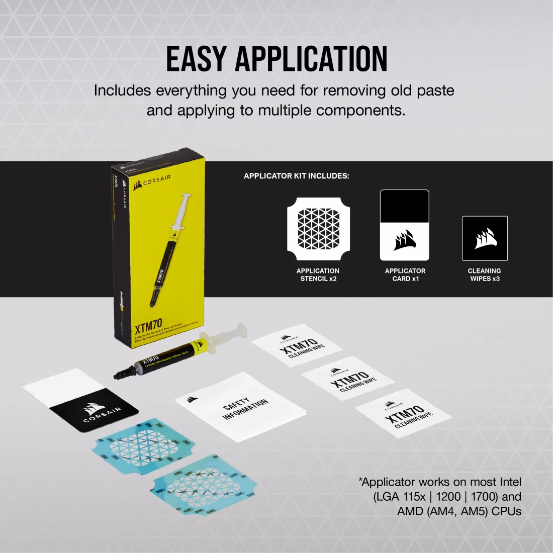 Corsair XTM70 Extreme Performance Thermal Paste, thumbnail 3