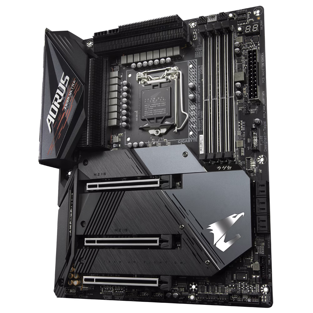 Gigabyte Z590 AORUS ULTRA LGA1200 DDR4 Motherboard, Supports 11th Gen. Intel Core Processors, 4x DDR4 DIMMs, 3x M.2 Connectors, PCIe 4.0, WiFi 6, Rear USB 3.2 Gen2x2 Type-C thumbnail 2